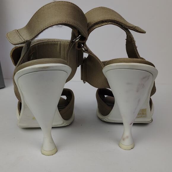 Prada Calzature Donna Kkaki Open Toe Sandal IT Size 40 - Picture 4 of 16